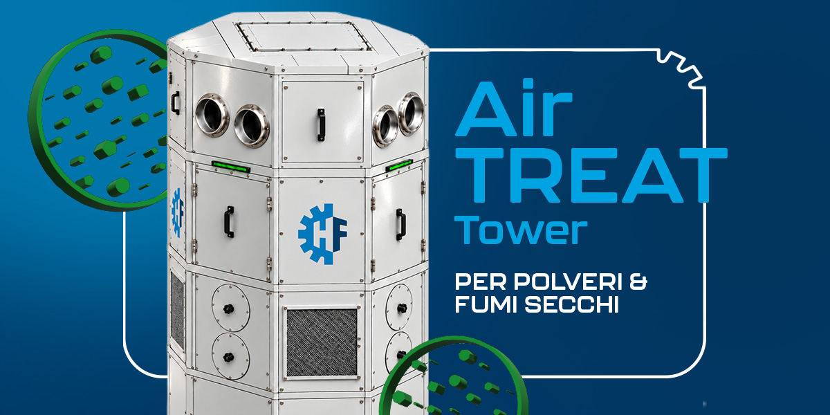 AirTreat Tower per polveri e fumi secchi
